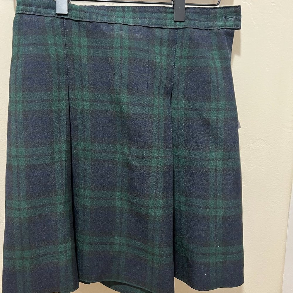 Stitched-Down Kick Pleat Skirt